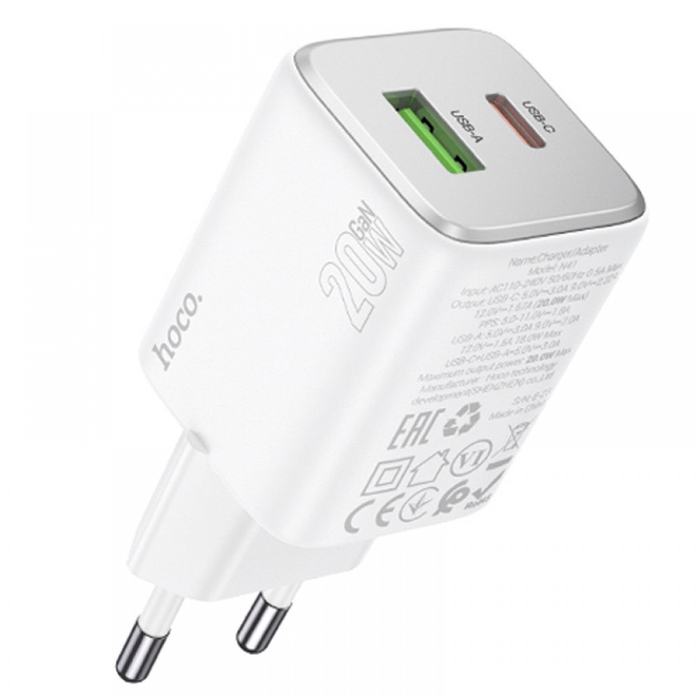 СЗУ Hoco N41 Almighty PD20W+QC3.0 СЗУ Hoco N41 Almighty PD20W+QC3.0