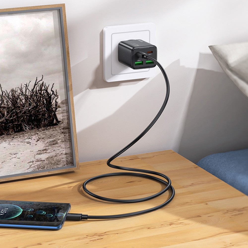 МЗП Hoco N56 Fundador PD30W four-port (2C2A) + Type-C to Type-C МЗП Hoco N56 Fundador PD30W four-port (2C2A) + Type-C to Type-C
