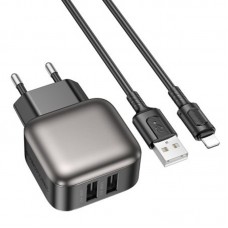 МЗП Borofone BAS51A Absolute (2USB-A) + Lightning