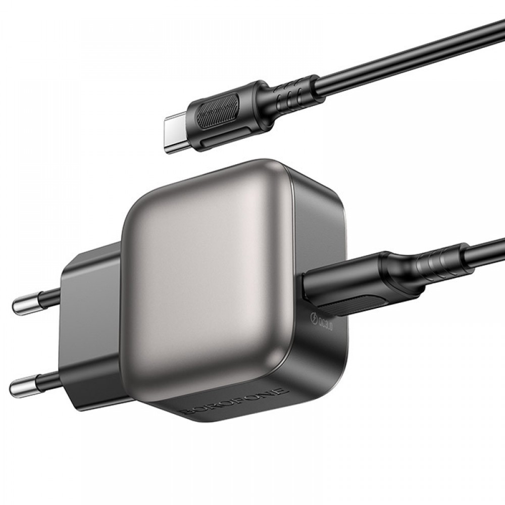 СЗУ Borofone BAS52A Absolute QC3.0 18W (1USB-A) + кабель USB to Type-C