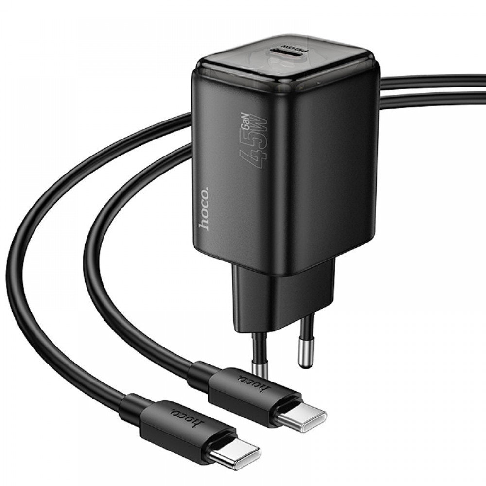 МЗП Hoco N54 Monsoon PD45W (1USB-C) + Type-C to Type-C