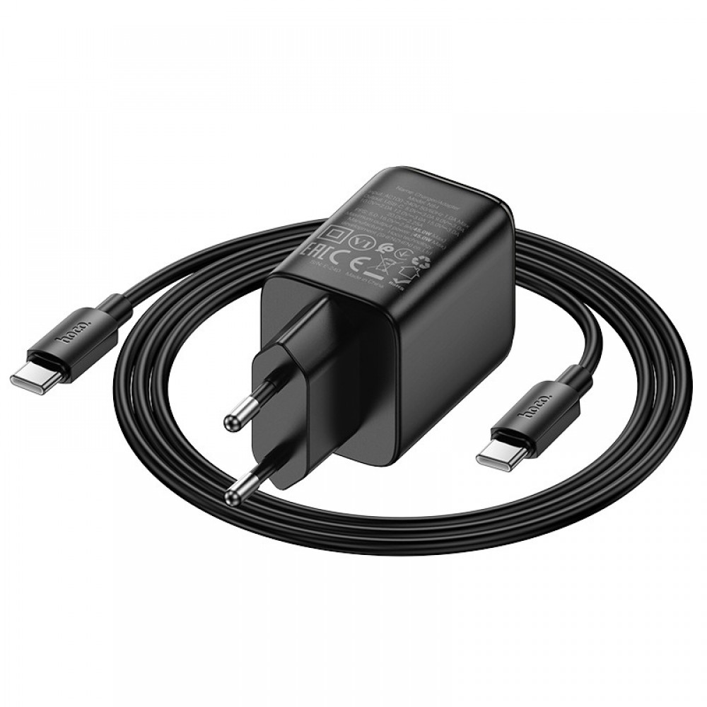 МЗП Hoco N54 Monsoon PD45W (1USB-C) + Type-C to Type-C