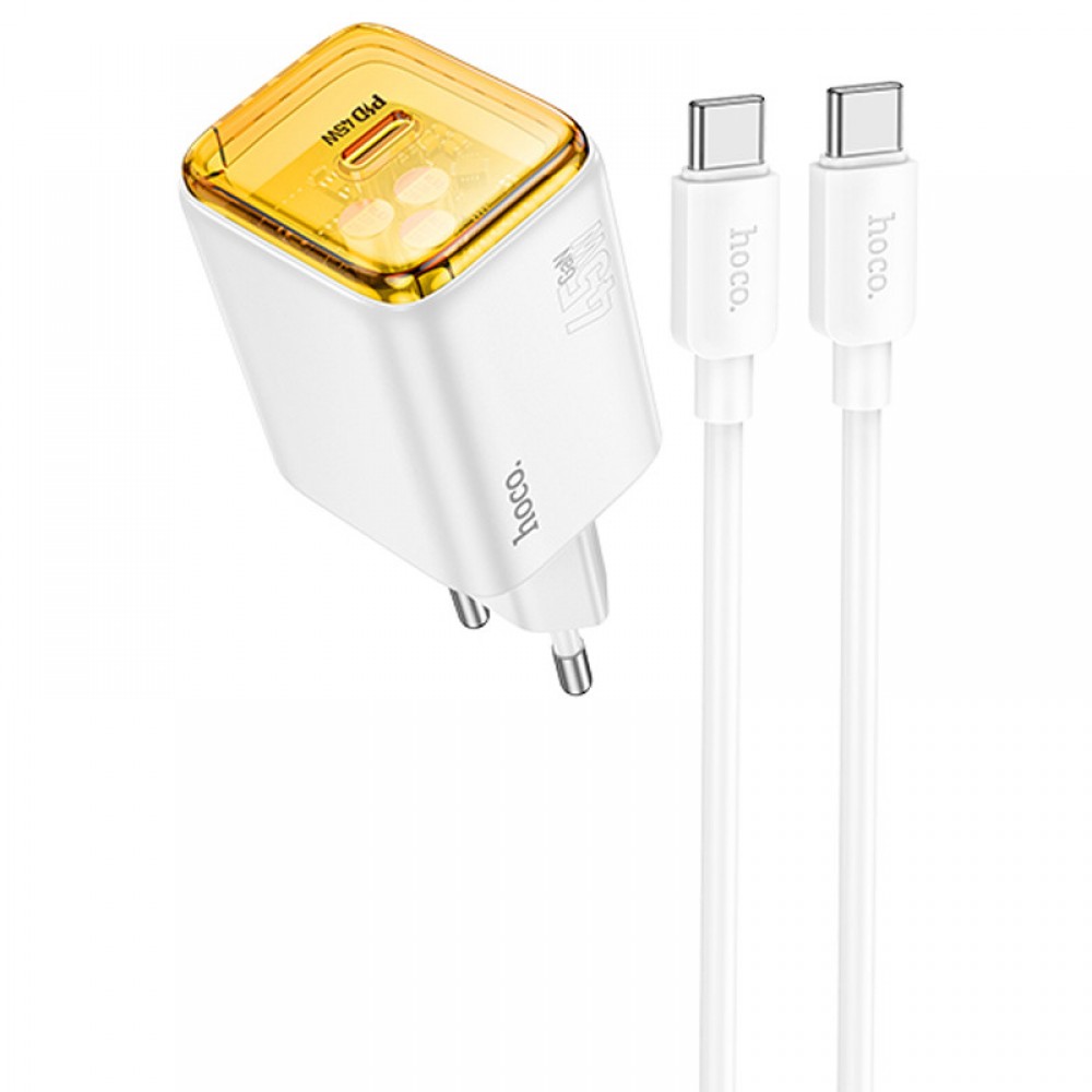 МЗП Hoco N54 Monsoon PD45W (1USB-C) + Type-C to Type-C МЗП Hoco N54 Monsoon PD45W (1USB-C) + Type-C to Type-C