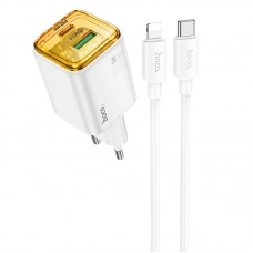 МЗП Hoco N53 Monsoon PD30W+QC3.0 (1USB-A/1C) + Type-C to Lightning