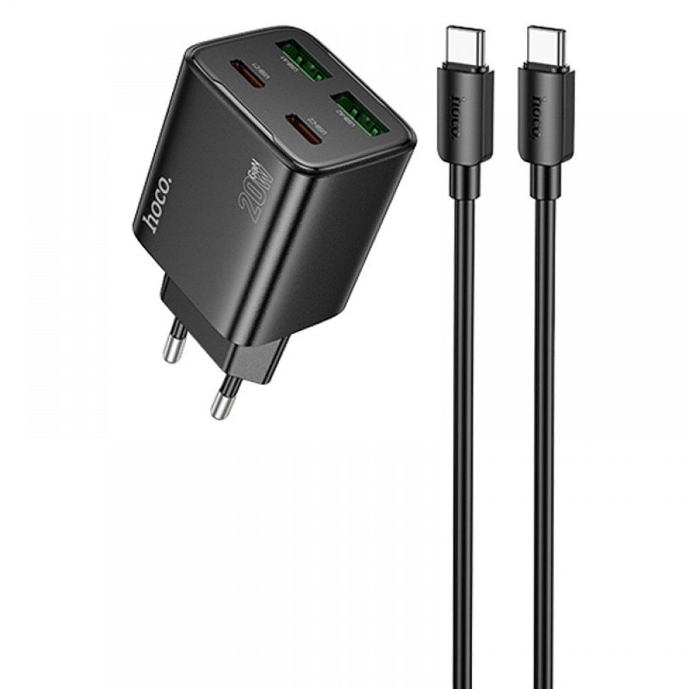 МЗП Hoco N55 Fundador PD20W four-port (2USB-A/2C) + Type-C to Type-C МЗП Hoco N55 Fundador PD20W four-port (2USB-A/2C) + Type-C to Type-C