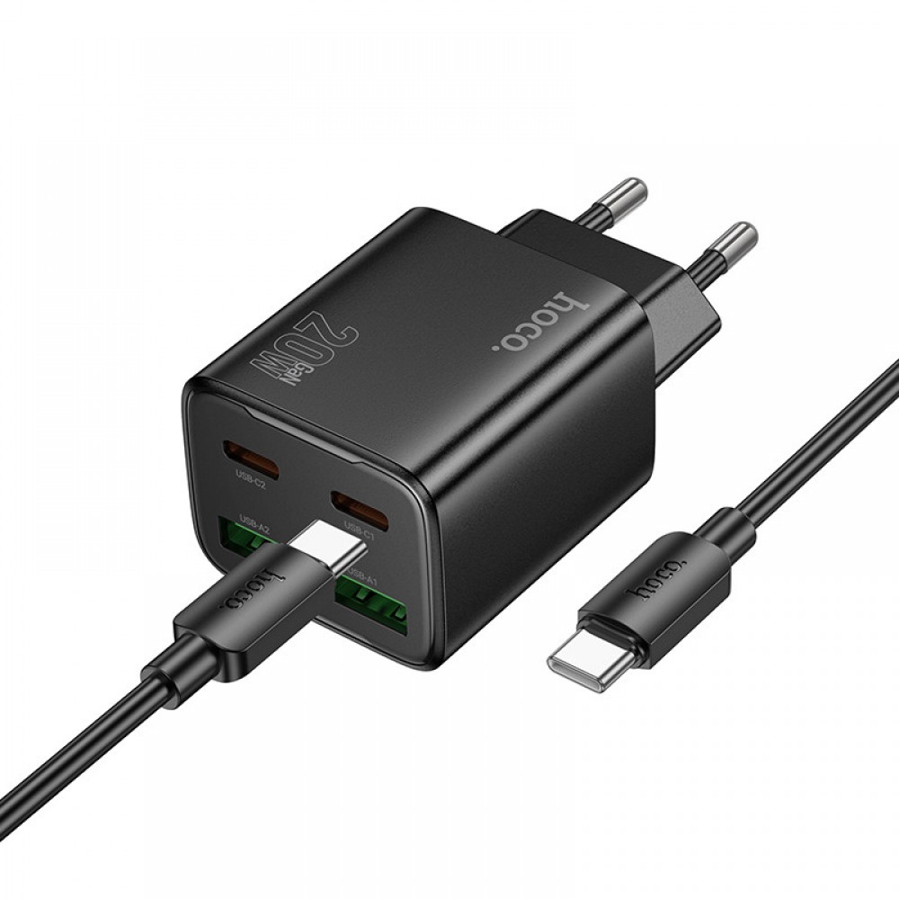 МЗП Hoco N55 Fundador PD20W four-port (2USB-A/2C) + Type-C to Type-C МЗП Hoco N55 Fundador PD20W four-port (2USB-A/2C) + Type-C to Type-C