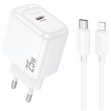 МЗП Hoco CS53A Surplus PD25W (1USB-C) + Type-C to Lightning