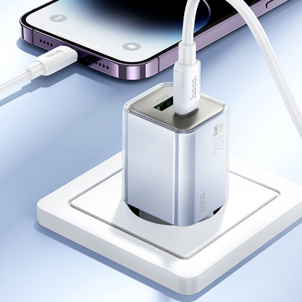 МЗП Hoco N46 Glorious PD20W+QC3.0 (1USB-A/1C) МЗП Hoco N46 Glorious PD20W+QC3.0 (1USB-A/1C)