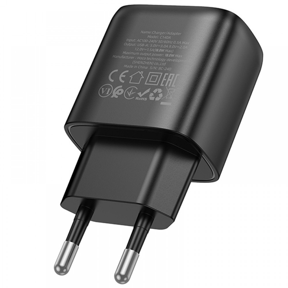 СЗУ Hoco C140A Smart QC3.0 18W (1USB-A)