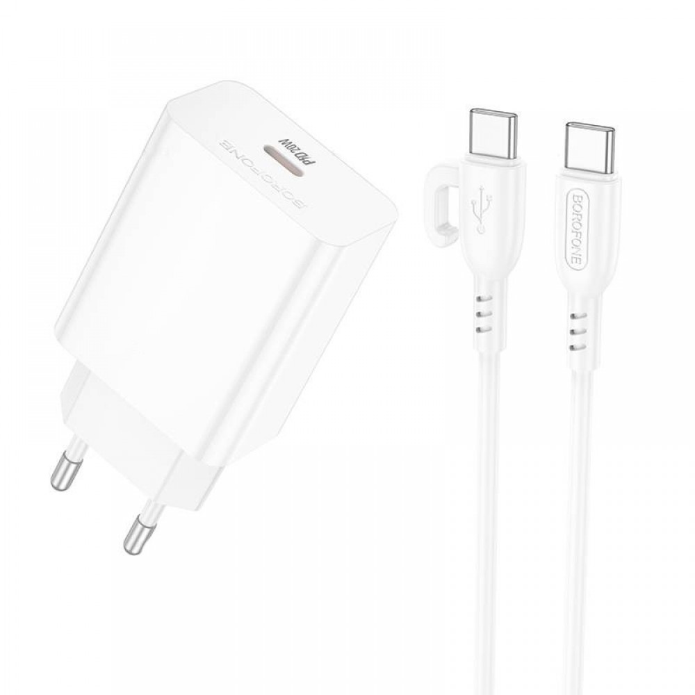 МЗП Borofone BA21A Pro Long journey PD20W (1USB-C) + Type-C to Type-C