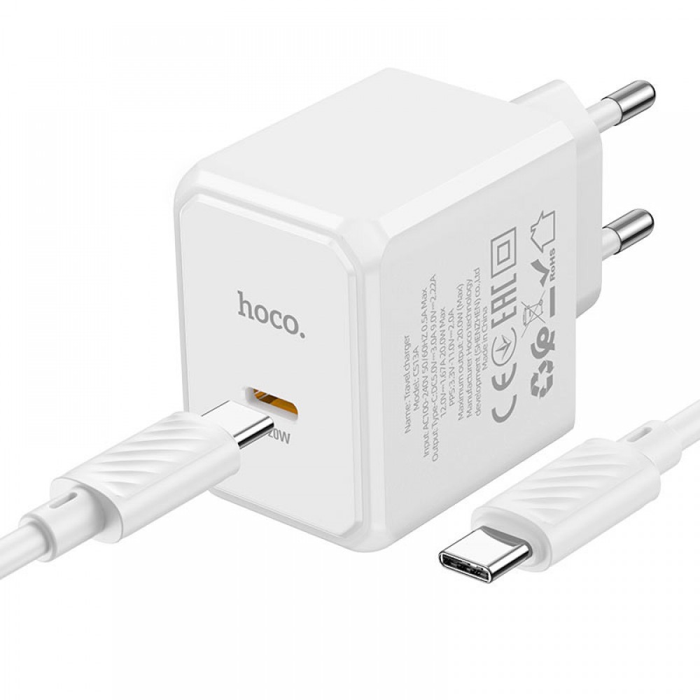 МЗП HOCO CS13A Ocean PD20W (1USB-C) + Type-C to Type-C