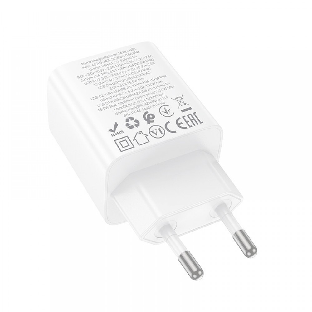 СЗУ Hoco N56 Fundador PD30W four-port (2USB-A/2C)