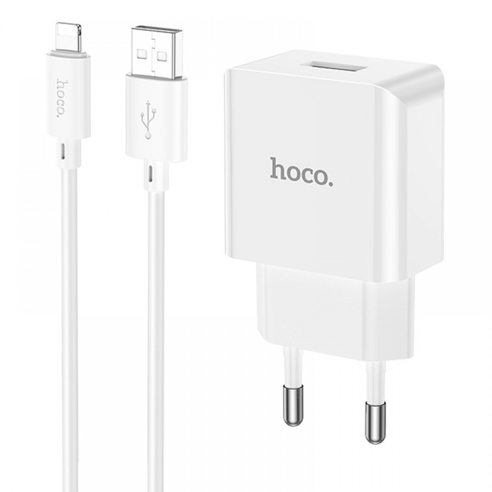 МЗП Hoco C106A Leisure 10.5W (1USB-A) + кабель USB to Lightning