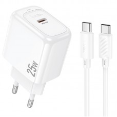 МЗП Hoco CS53A Surplus PD25W (1USB-C) + кабель Type-C to Type-C