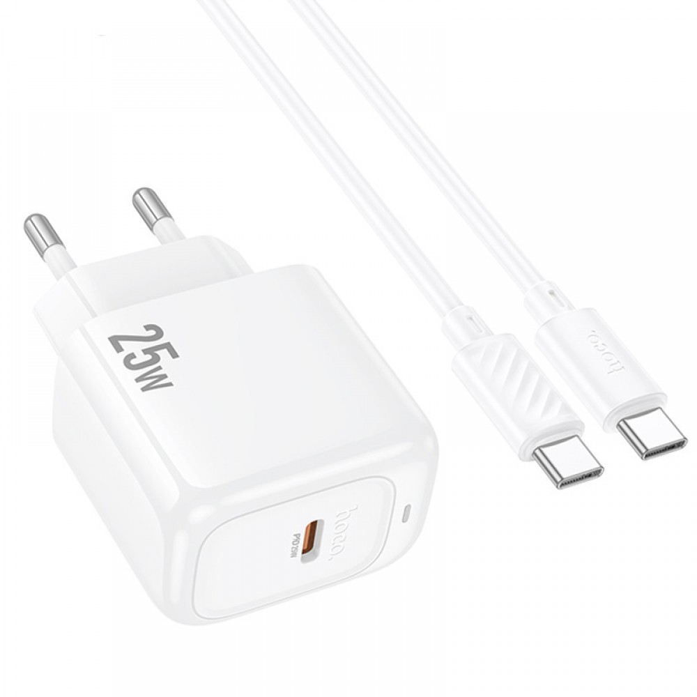 МЗП Hoco CS53A Surplus PD25W (1USB-C) + кабель Type-C to Type-C