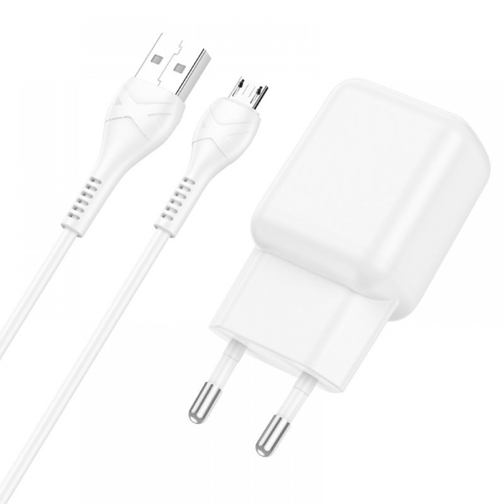 СЗУ Hoco C96A 2.1A (1USB-A) + кабель USB to MicroUSB