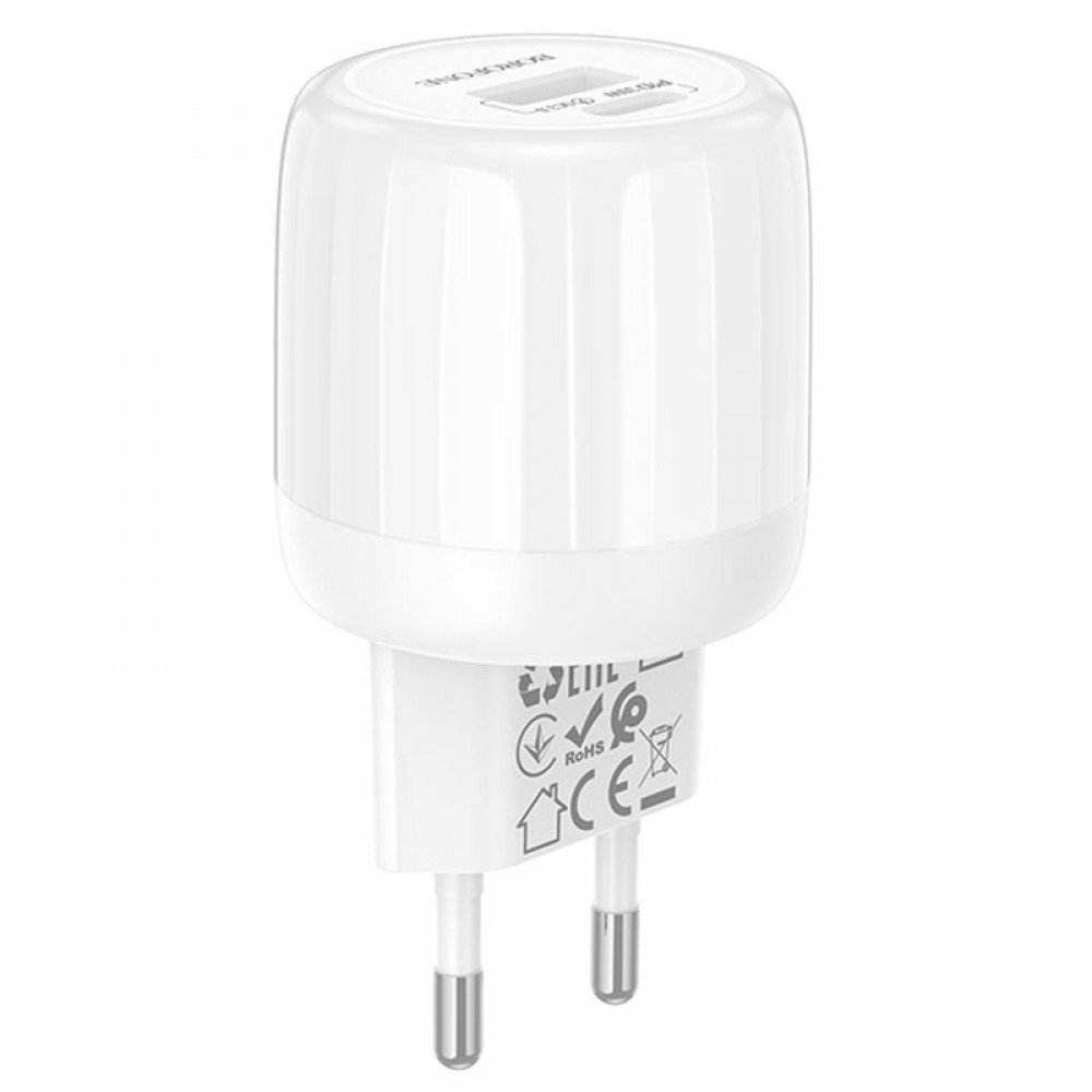 МЗП Borofone BA94A Lustrous PD30W+QC3.0 (1USB-A/1C)