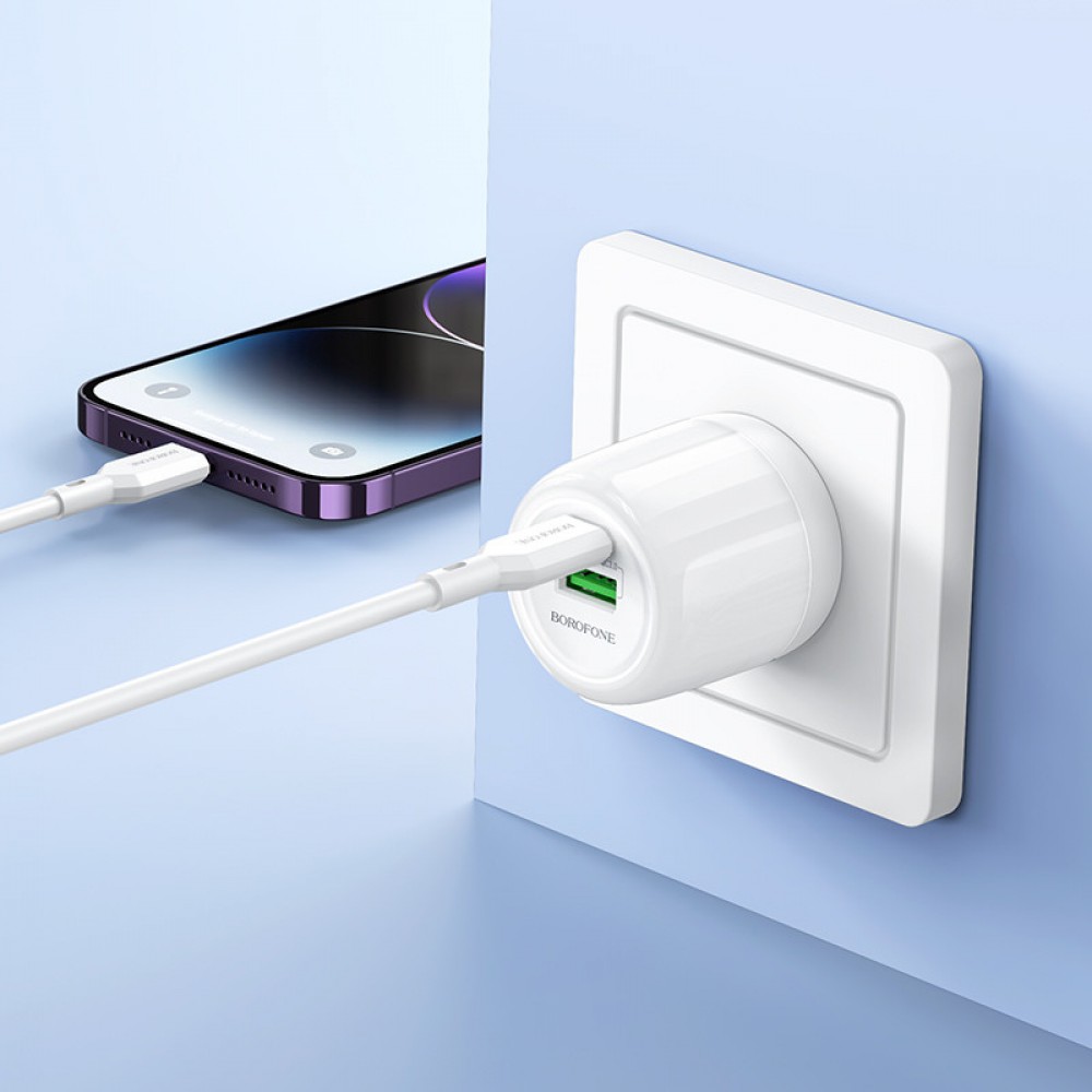 МЗП Borofone BA94A Lustrous PD30W+QC3.0 (1USB-A/1C)