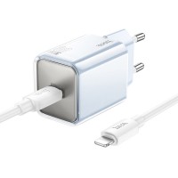 СЗУ Hoco N47 Glorious PD30W (1USB-C) + кабель Type-C to Lightning
