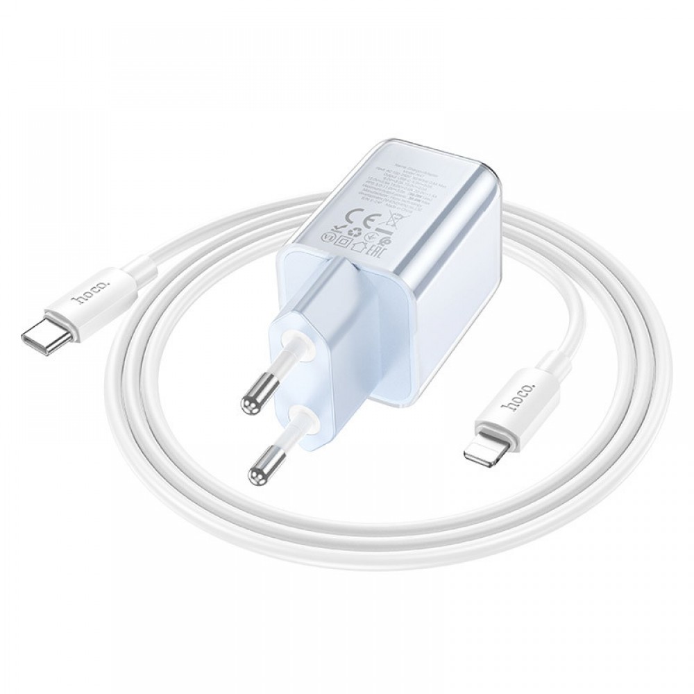 СЗУ Hoco N47 Glorious PD30W (1USB-C) + кабель Type-C to Lightning