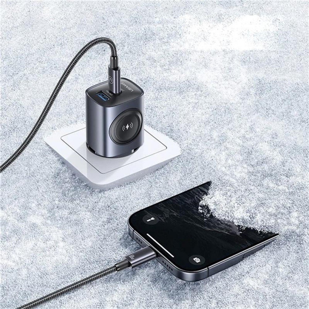 СЗУ Usams US-CC293 T67 Multifunctional iWatch Charger 20W (1USB-A/1C)