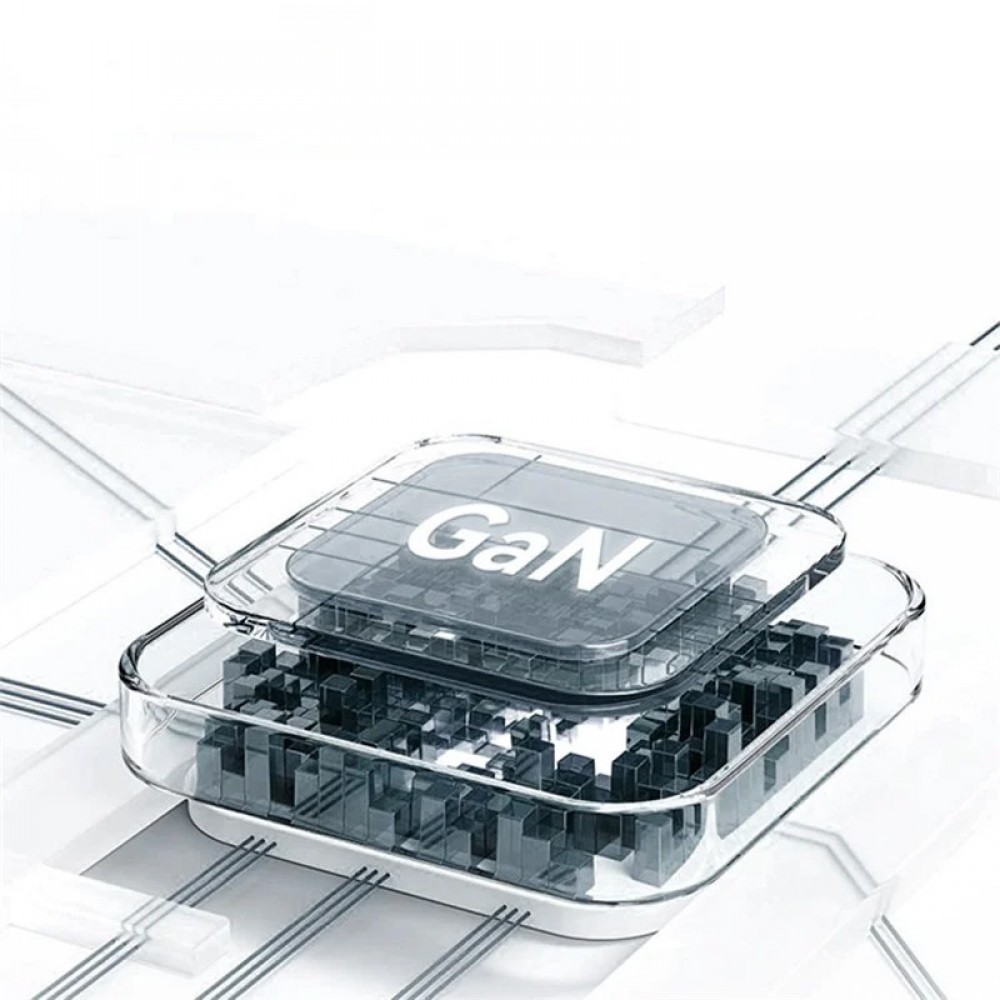 СЗУ Usams US-CC202 GaN With Type-C Magnetic Retractable Cable Module XMF Ser. 35W (2USB-C)