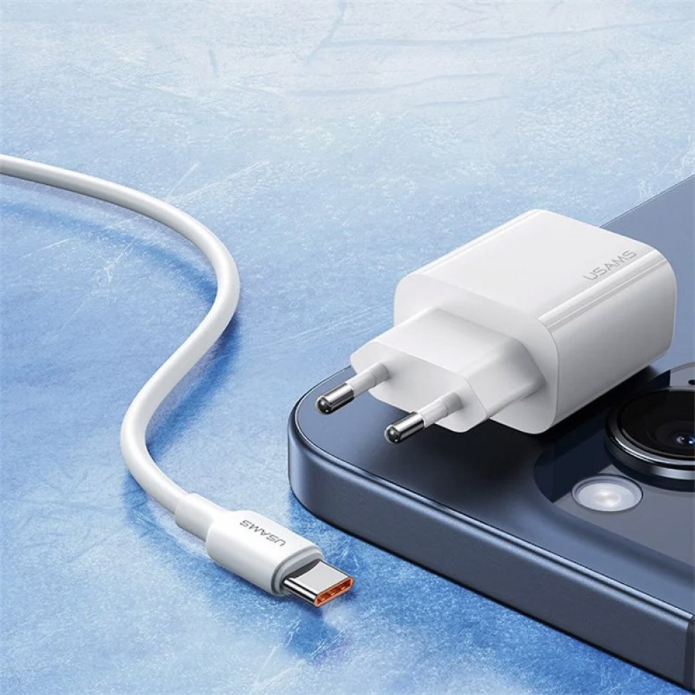 СЗУ Usams US-CC226 Kit-Yi Ser. 20W (1USB-C) + кабель Type-C to Type-C