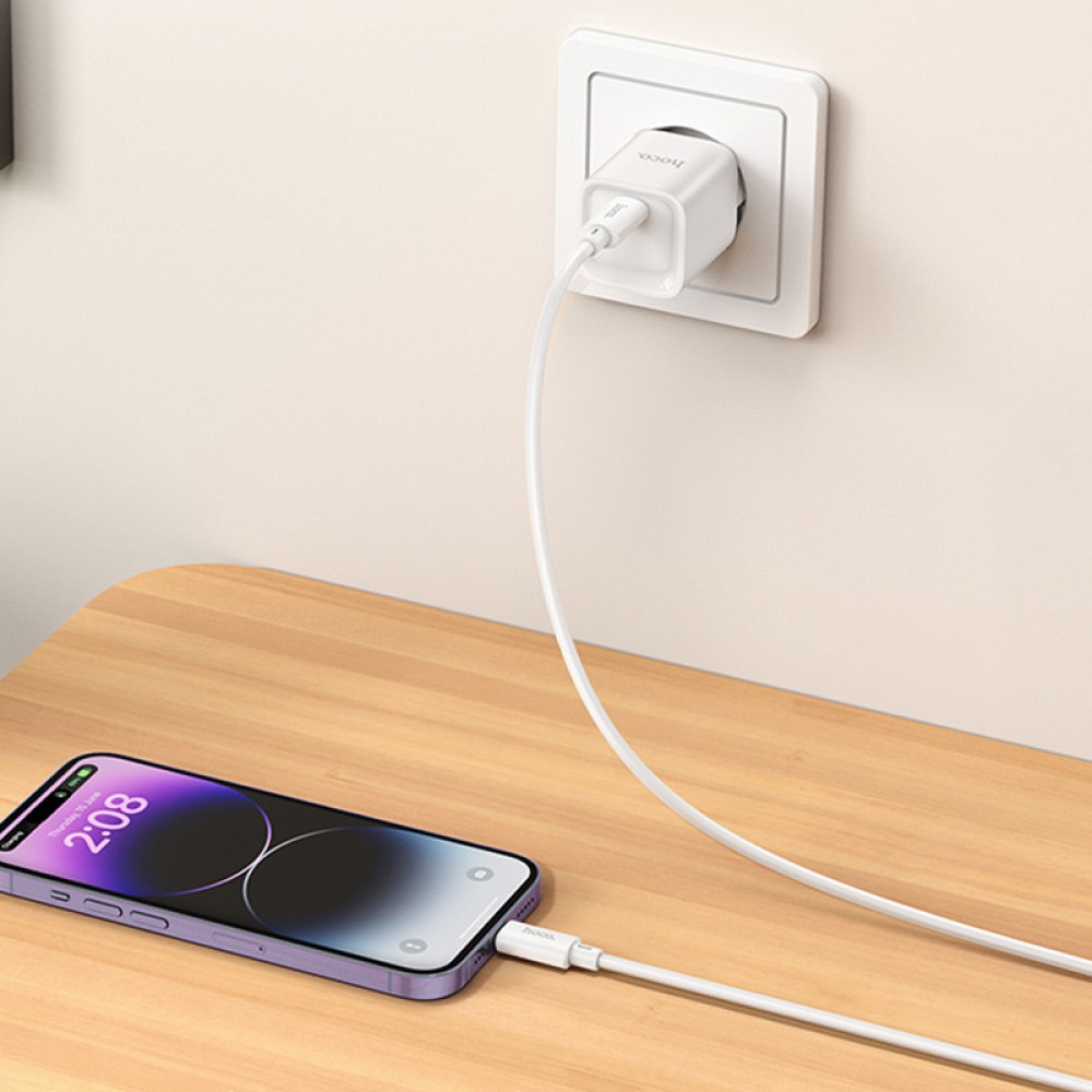 СЗУ Hoco C146A Charm PD20W (1USB-C) + кабель Type-C to Type-C