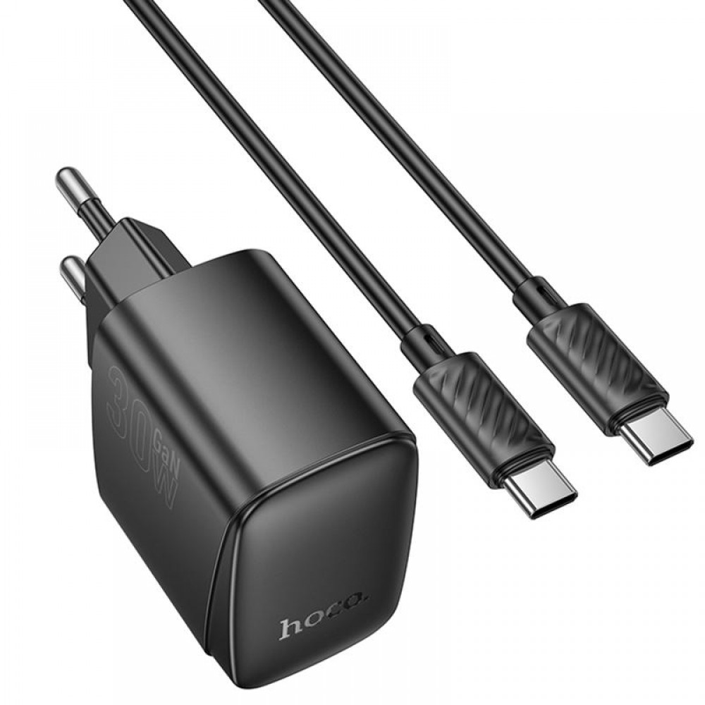 МЗП Hoco CS61A Bright PD30W+QC3.0 (1USB-A/1C) + кабель Type-C to Type-C МЗП Hoco CS61A Bright PD30W+QC3.0 (1USB-A/1C) + кабель Type-C to Type-C