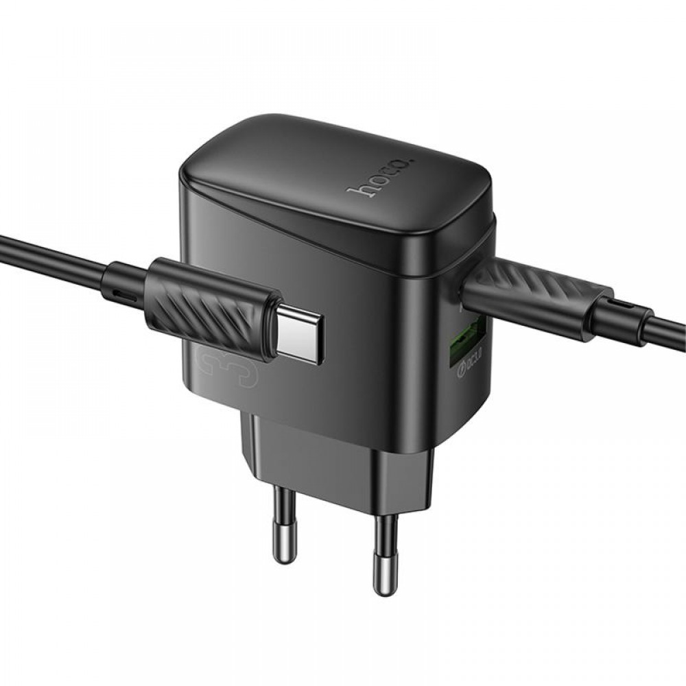 МЗП Hoco CS61A Bright PD30W+QC3.0 (1USB-A/1C) + кабель Type-C to Type-C МЗП Hoco CS61A Bright PD30W+QC3.0 (1USB-A/1C) + кабель Type-C to Type-C