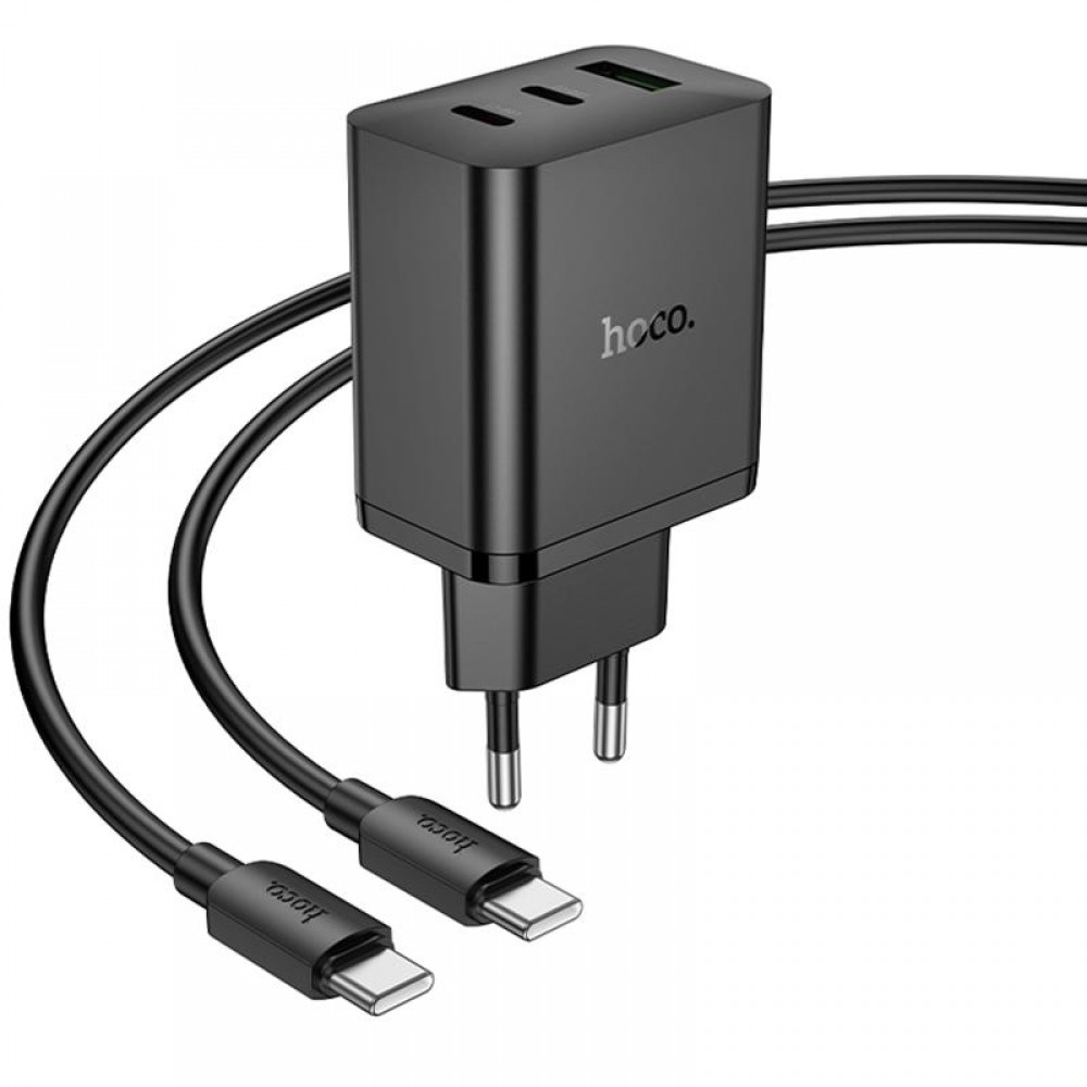 СЗУ Hoco N50 Scenery PD45W (1USB-A/2C) + кабель Type-C to Type-C