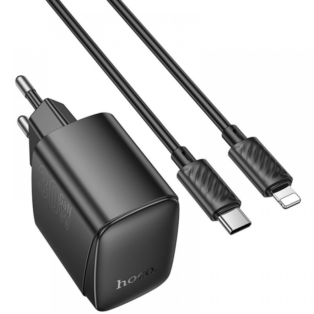МЗП Hoco CS61A Bright PD30W+QC3.0 (1USB-A/1C) + кабель Type-C to Lightning МЗП Hoco CS61A Bright PD30W+QC3.0 (1USB-A/1C) + кабель Type-C to Lightning