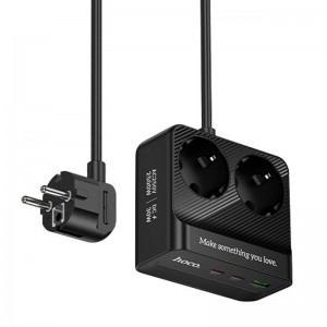 Подовжувач Hoco AC27 Descanso (PD30W/2C/1A/2xSocket) (2m)