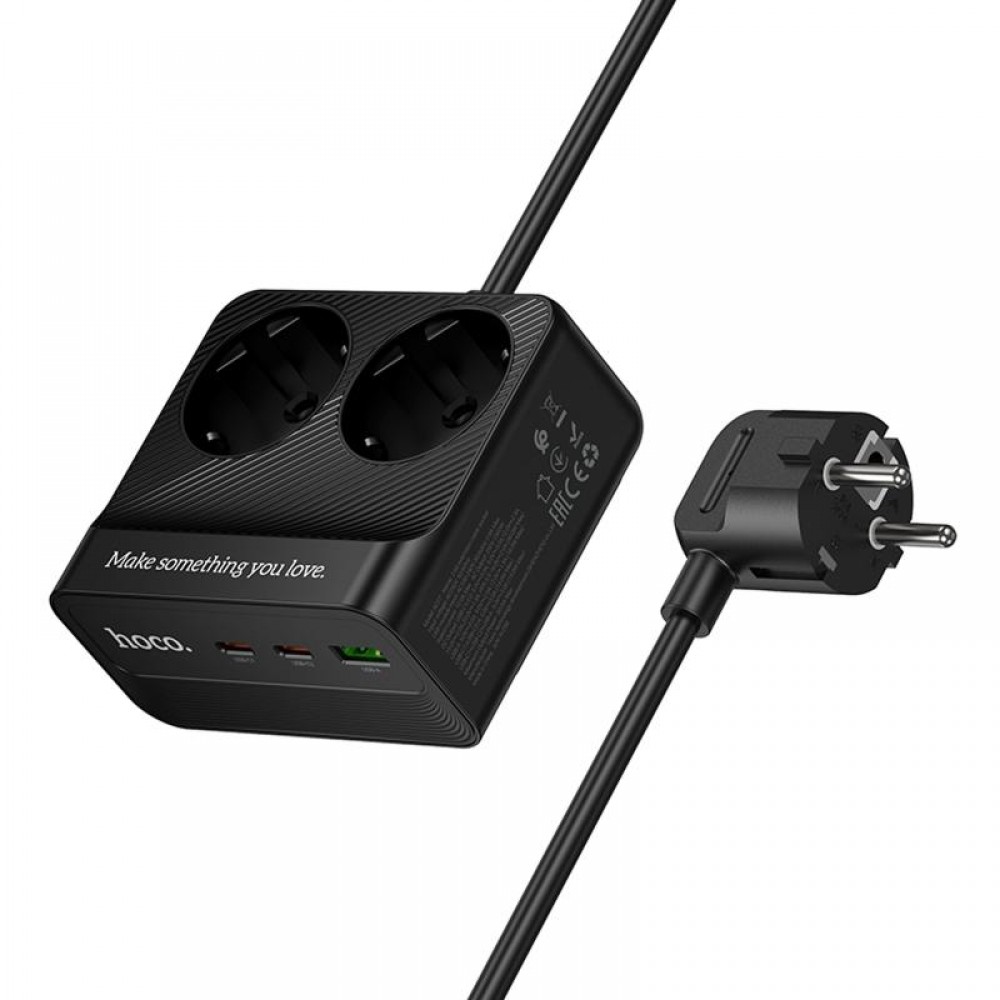 Подовжувач Hoco AC27 Descanso (PD30W/2C/1A/2xSocket) (2m)