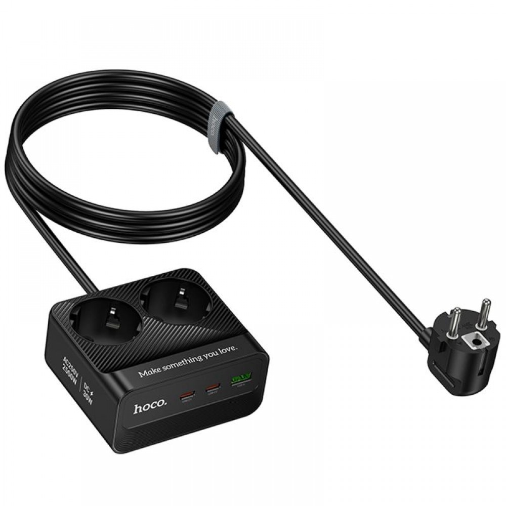 Подовжувач Hoco AC27 Descanso (PD30W/2C/1A/2xSocket) (2m)