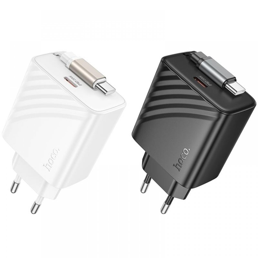МЗП Hoco N57 Full PD20W with retractable cable Type-C (2USB-C)