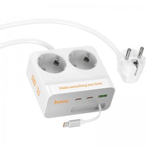 Подовжувач Hoco AC28 Descanso (PD45W/1C/3A/2xSocket) (2m)