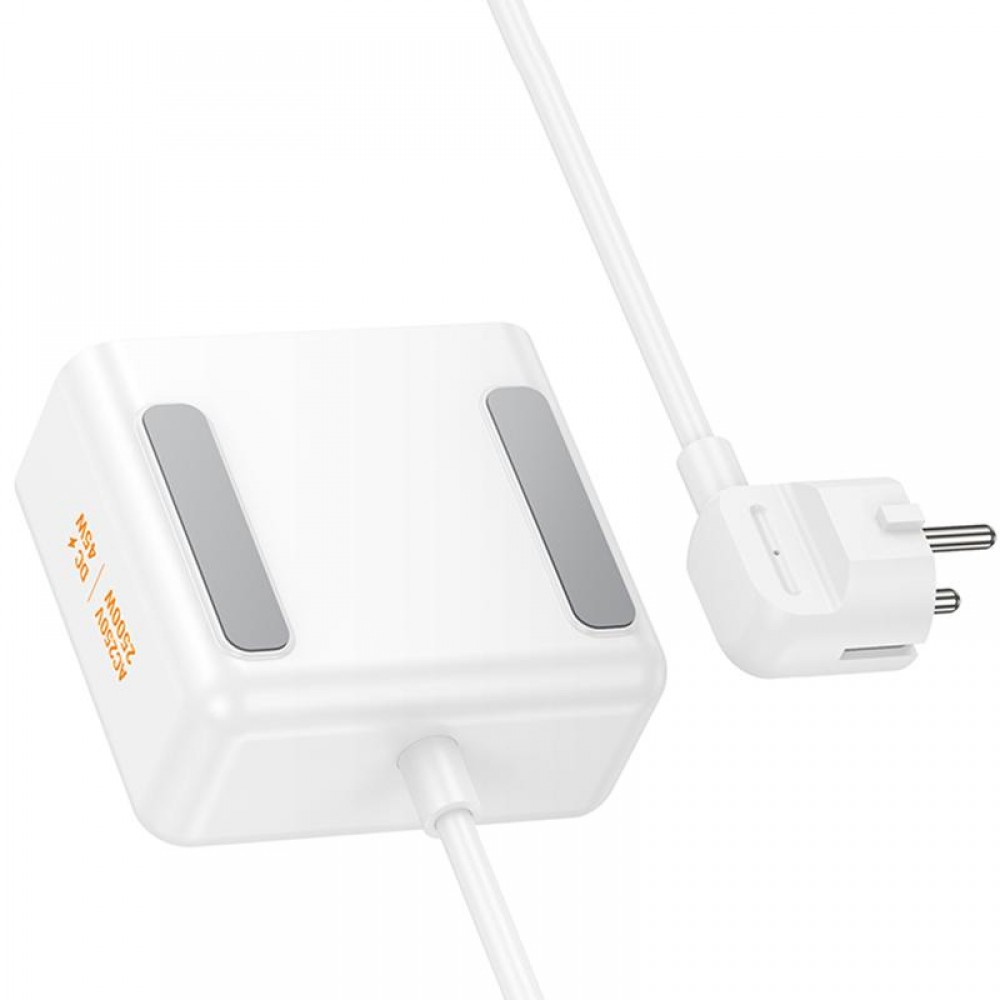 Подовжувач Hoco AC28 Descanso (PD45W/1C/3A/2xSocket) (2m)