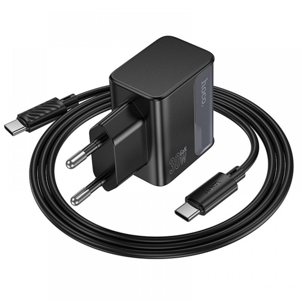 МЗП Hoco CS73A Star Speed PD30W+QC3.0 (1USB-A/1C) + кабель Type-C to Type-C