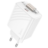 СЗУ Hoco N57 Full PD20W with retractable cable Type-C (2USB-C)