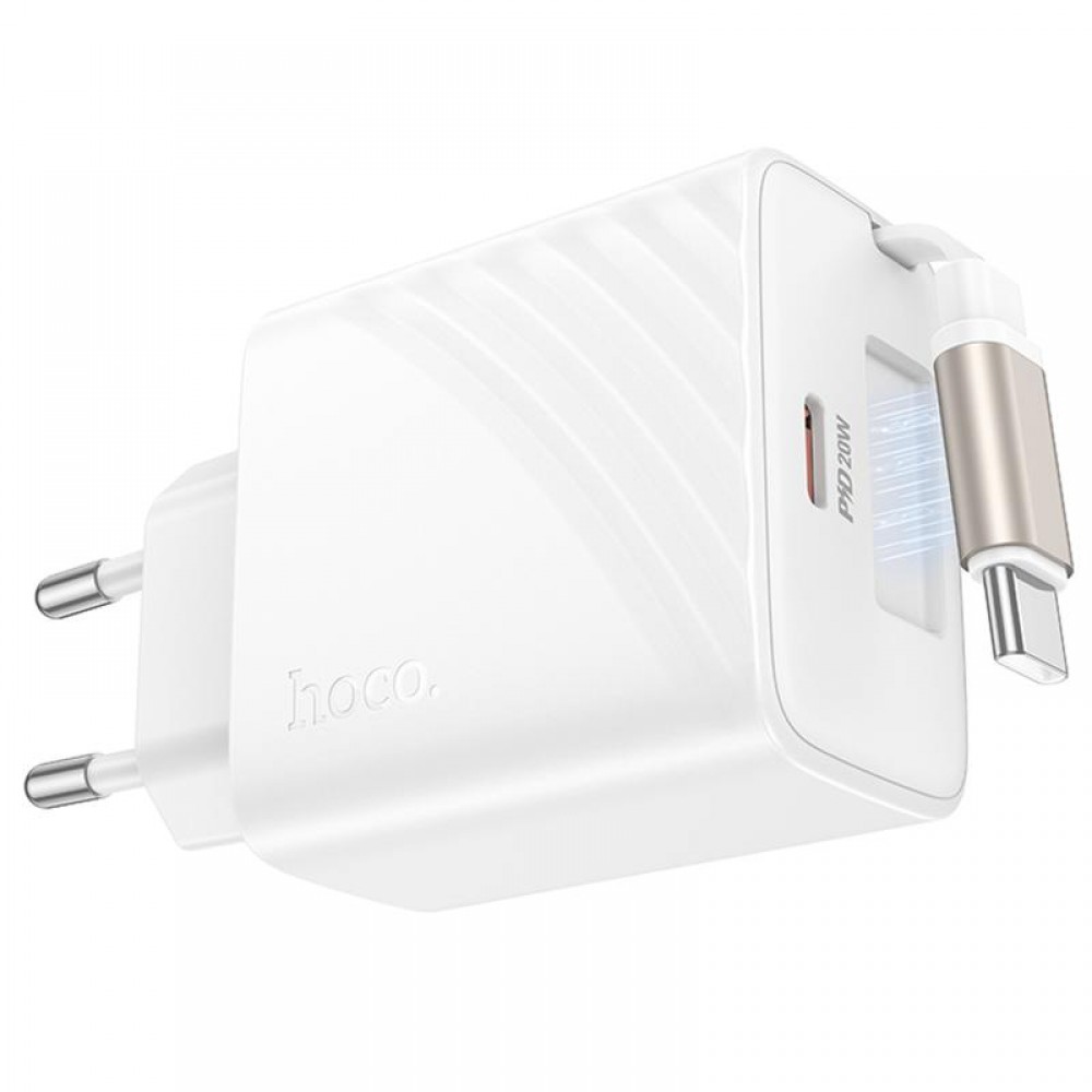 МЗП Hoco N57 Full PD20W with retractable cable Type-C (2USB-C)