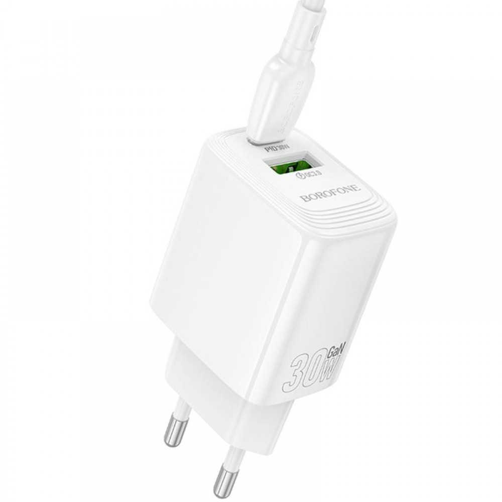 СЗУ Borofone BN29 Fuente PD30W+QC3.0 (1USB-A/1C) СЗУ Borofone BN29 Fuente PD30W+QC3.0 (1USB-A/1C)