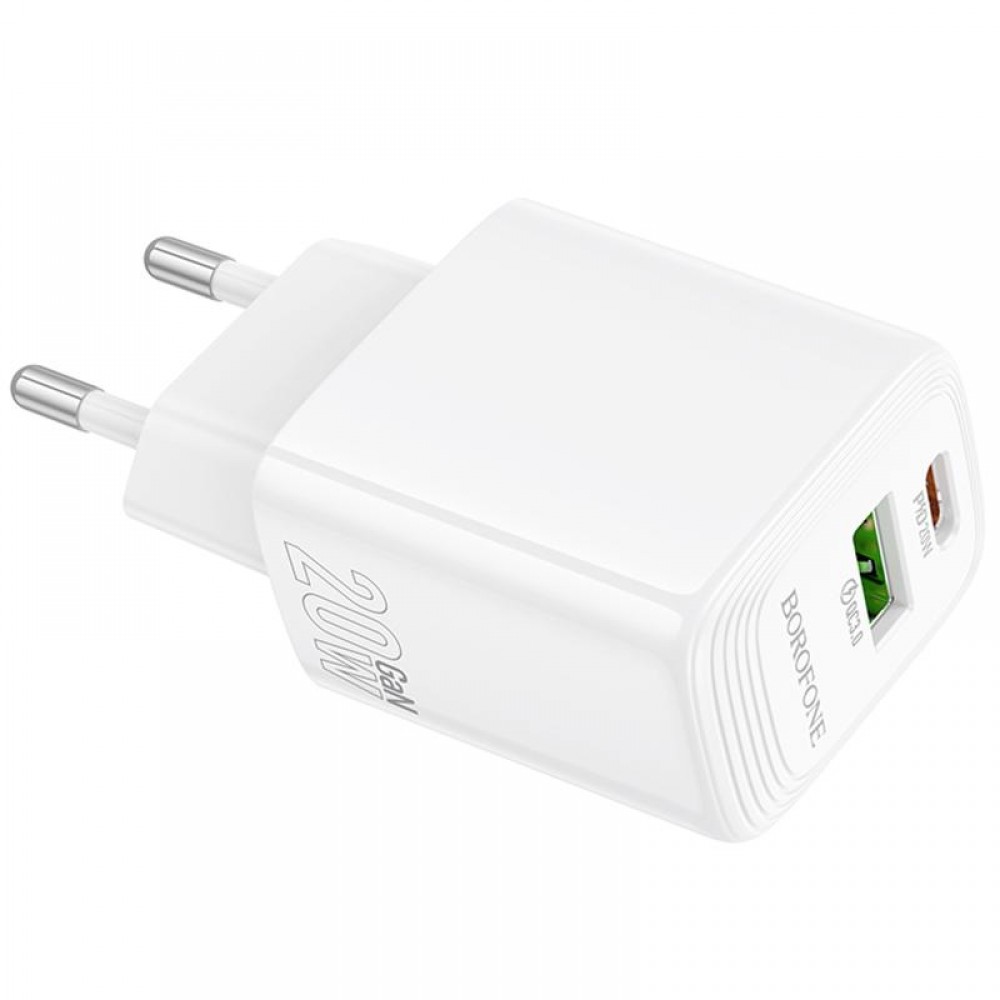 МЗП Borofone BN27 Fuente PD20W+QC3.0 (1USB-A/1C) МЗП Borofone BN27 Fuente PD20W+QC3.0 (1USB-A/1C)