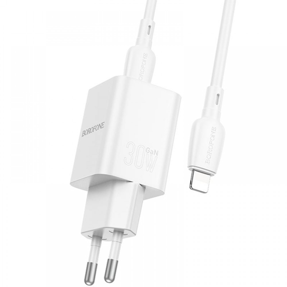 МЗП Borofone BN14 Royal PD30W+QC3.0 (1USB-A/1C) + кабель Type-C to Lightning МЗП Borofone BN14 Royal PD30W+QC3.0 (1USB-A/1C) + кабель Type-C to Lightning