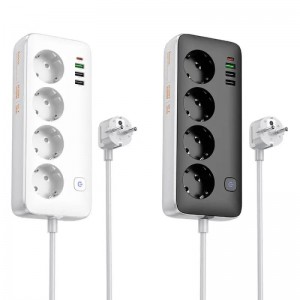 Подовжувач Hoco AC22 Sunlight (PD30W/1C/3A/4xSocket) (3m)