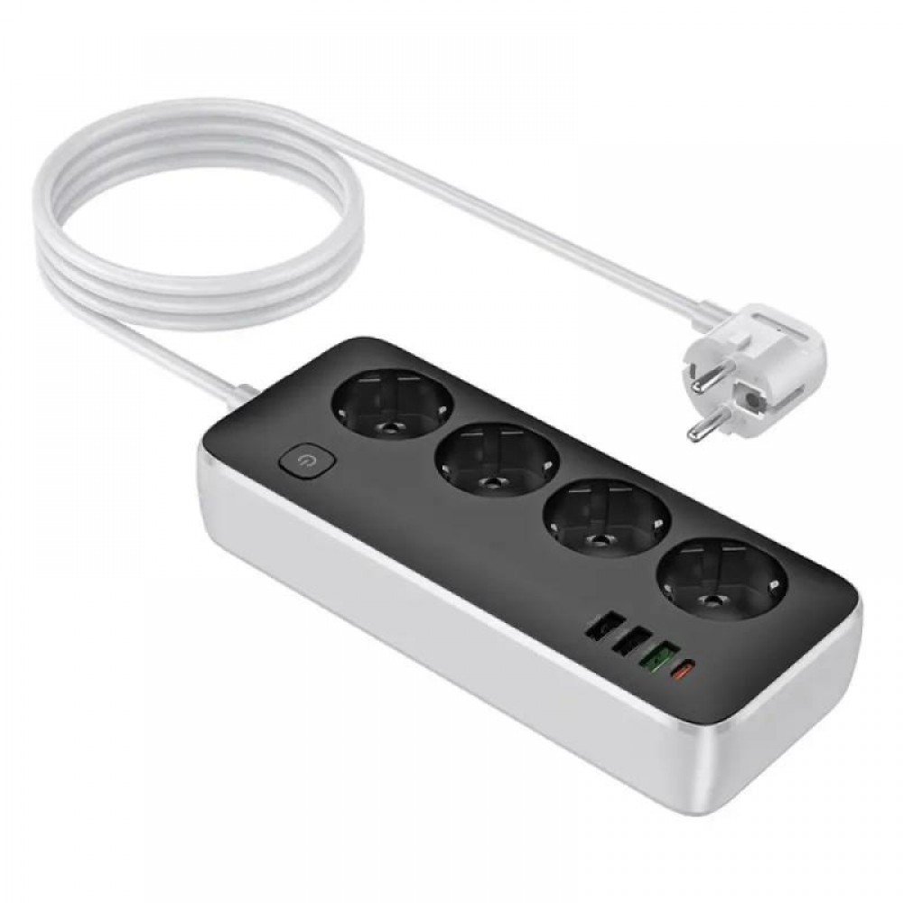 Удлинитель Hoco AC22 Sunlight (PD30W/1C/3A/4xSocket) (3m)