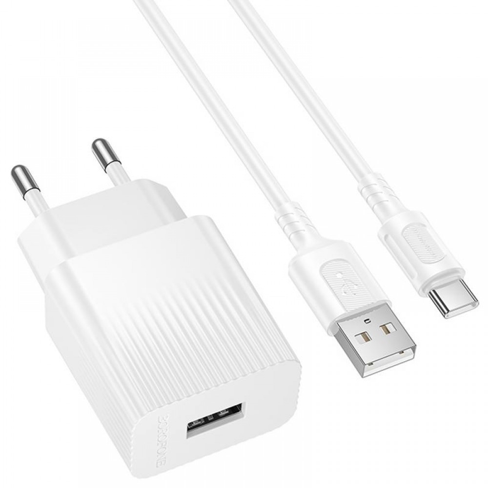 МЗП Borofone BAS71A Source 10.5W (1USB-A) + кабель USB to Type-C