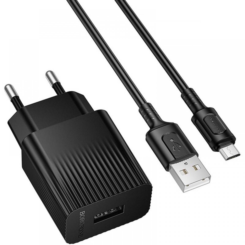 МЗП Borofone BAS71A Source 10.5W (1USB-A) + кабель USB to MicroUSB