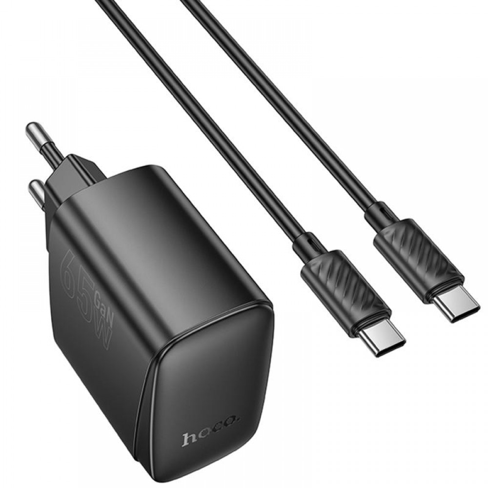 МЗП Hoco CS63A Bright PD65W (1USB-A/1C) + кабель Type-C to Type-C