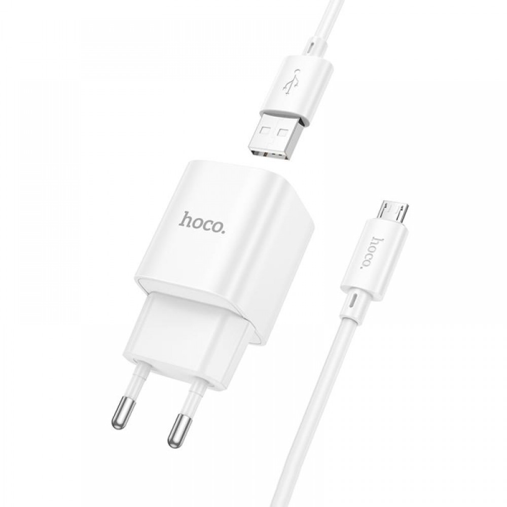 СЗУ Hoco C145A Charm QC3.0 18W (1USB-A) + кабель USB to MicroUSB